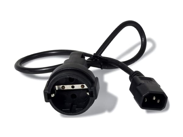APC - Strømkabel - power CEE 7/7 (hunn) til IEC 60320 C14 - 10 A - 61 cm - svart - for P/N: SCL500RMI1UC, SCL500RMI1UNC, SMTL750RMI2UC, SRT1500RMXLI,