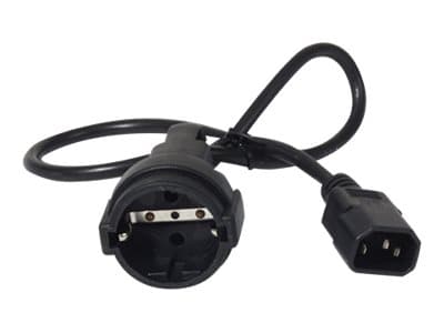 APC - Strømkabel - power CEE 7/7 (hunn) til IEC 60320 C14 - 10 A - 61 cm - svart - for P/N: SCL500RMI1UC, SCL500RMI1UNC, SMTL750RMI2UC, SRT1500RMXLI,