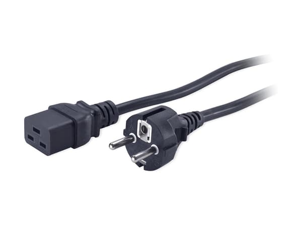 APC - Strømkabel - IEC 60320 C19 til CEE 7/7 (han) - AC 230 V - 2,5 m - lajittelu - P/N: SMT2200I-AR, SMT2200R2I-AR, SMT3000I-AR, SMT3000R2I-AR, SRT1