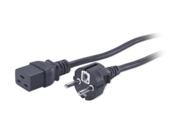APC - Strømkabel - IEC 60320 C19 til CEE 7/7 (han) - AC 230 V - 2,5 m - lajittelu - P/N: SMT2200I-AR, SMT2200R2I-AR, SMT3000I-AR, SMT3000R2I-AR, SRT1