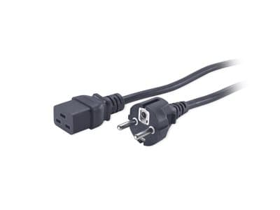APC - Strømkabel - IEC 60320 C19 til CEE 7/7 (han) - AC 230 V - 2,5 m - lajittelu - P/N: SMT2200I-AR, SMT2200R2I-AR, SMT3000I-AR, SMT3000R2I-AR, SRT1