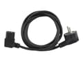 Miniatyrbilde 4 av 5: Gembird PC-186A-VDE - Strømkabel - power CEE 7/7 (hann) vinklet til power IEC 60320 C13 høyrevinklet - 10 A - 1.8 m - formstøpt - svart