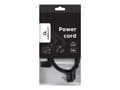 Miniatyrbilde 2 av 5: Gembird PC-186A-VDE - Strømkabel - power CEE 7/7 (hann) vinklet til power IEC 60320 C13 høyrevinklet - 10 A - 1.8 m - formstøpt - svart