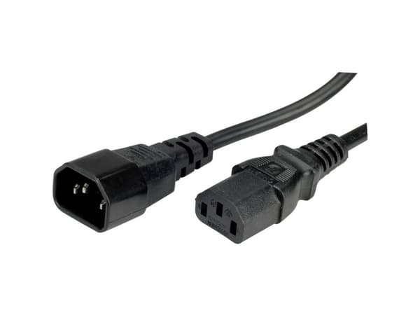 Value 19.99.1505, 0,5 m, C14 liitin, C13 liitin, 250 V, 10 A