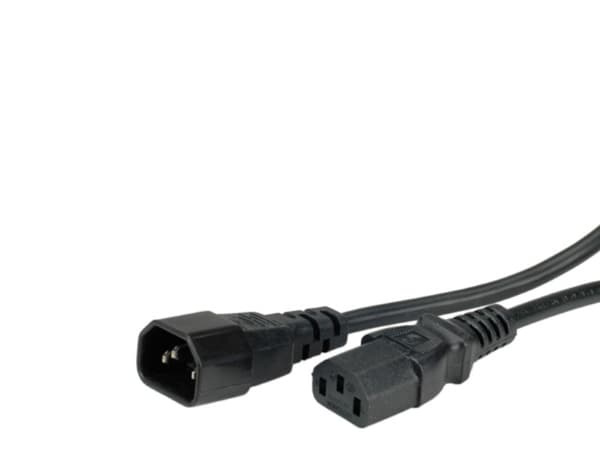 Value 19.99.1505, 0,5 m, C14 liitin, C13 liitin, 250 V, 10 A