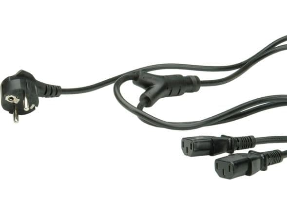 ROLINE 19.08.1022, 1,8 m, CEE7/7, C13 kopling, 250 V, 10 A
