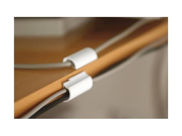 TESA Powerstrips, Kaapelikiinnike, Muovi, Valkoinen