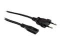Pikkukuva 4 / 5: Roline - Strømkabel - Europlug (han) til IEC 60320 C7 - AC 250 V - 2,5 A - 1,8 m - lajiteltu