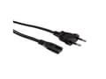 Pikkukuva 5 / 5: Roline - Strømkabel - Europlug (han) til IEC 60320 C7 - AC 250 V - 2,5 A - 1,8 m - lajiteltu
