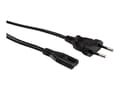 Pikkukuva 2 / 5: Roline - Strømkabel - Europlug (han) til IEC 60320 C7 - AC 250 V - 2,5 A - 1,8 m - lajiteltu