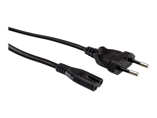 Roline - Strømkabel - Europlug (han) til IEC 60320 C7 - AC 250 V - 2,5 A - 1,8 m - lajiteltu