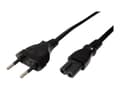 Pikkukuva 1 / 5: Roline - Strømkabel - Europlug (han) til IEC 60320 C7 - AC 250 V - 2,5 A - 1,8 m - lajiteltu