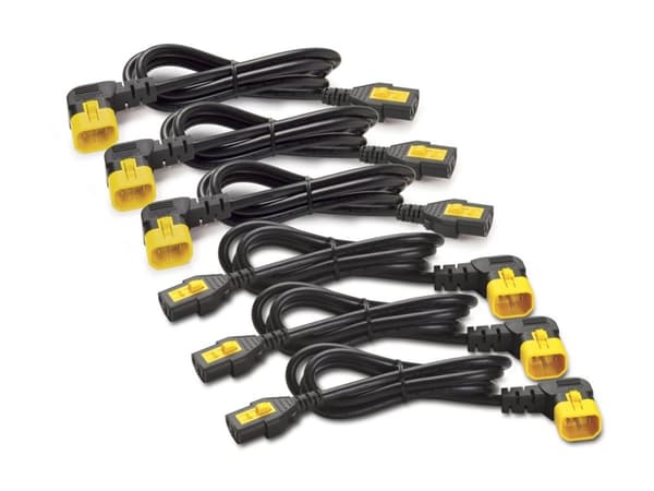 APC - Strømkabel - power IEC 60320 C13 til IEC 60320 C14 - 10 A - 61 cm - 90°-kontakt - svart - Hele verden - for P/N: SCL500RMI1UC, SCL500RMI1UNC, S