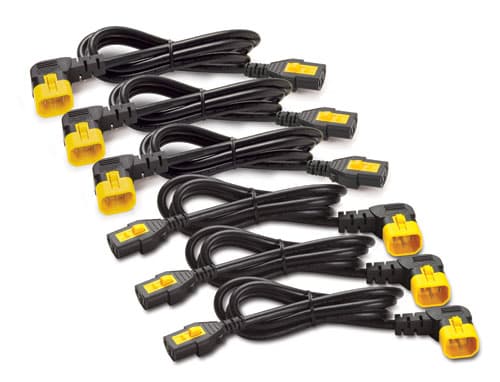 APC - Strømkabel - power IEC 60320 C13 til IEC 60320 C14 - 10 A - 61 cm - 90°-kontakt - svart - Hele verden - for P/N: SCL500RMI1UC, SCL500RMI1UNC, S
