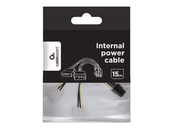 Gembird CC-PSU-6 - Strømadapter - 3 pin internstr (hann) til 6-pins PCIe-strøm (hann)