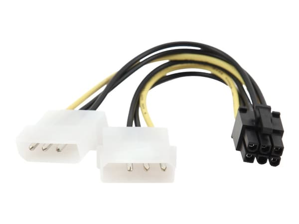 Gembird CC-PSU-6 - Strømadapter - 3 pin internstr (hann) til 6-pins PCIe-strøm (hann)