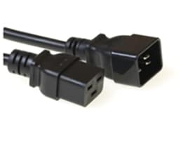 MicroConnect - Strømkabel - IEC 60320 C19 til IEC 60320 C20 - 16 A - 50 cm - svart