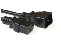 MicroConnect - Strømkabel - IEC 60320 C19 til IEC 60320 C20 - 16 A - 50 cm - svart