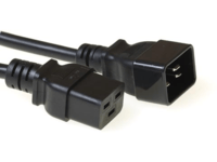 MicroConnect - Strømkabel - IEC 60320 C19 til IEC 60320 C20 - 16 A - 50 cm - svart