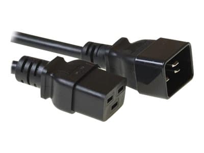 MicroConnect - Strømkabel - IEC 60320 C19 til IEC 60320 C20 - 16 A - 50 cm - svart