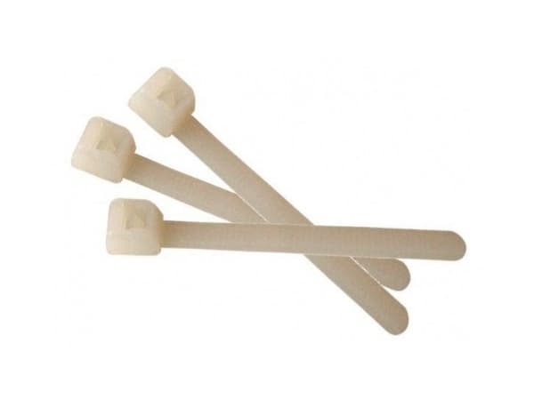 EXC Cable Ties | Bag of 100 | Plastic | White | 200mm