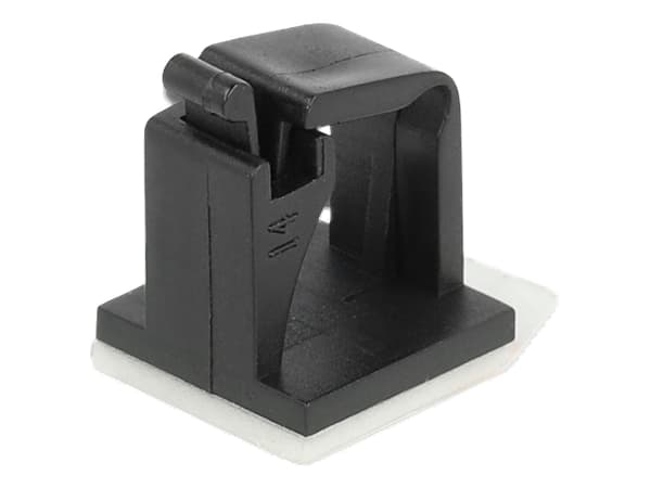 Delock - Kabelholder - svart (en pakke 10)