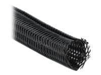 Delock Braided Sleeving self-closing - Flätad ärm - 10 m - svart