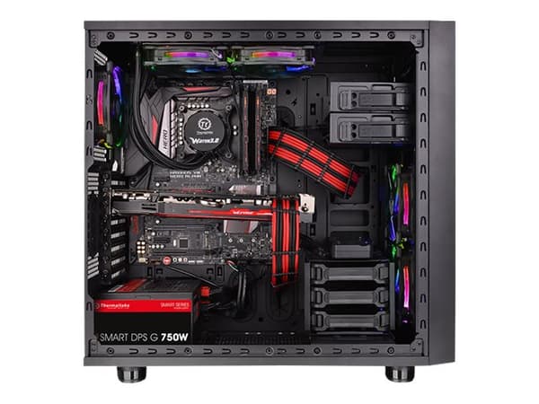 Thermaltake TtMod Sleeve - Strømkabelsett - 30 cm - svart, rød