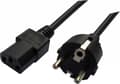 Miniatyrbilde 3 av 5: SAVIO - Strømkabel - power IEC 60320 C13 til power CEE 7/7 (hann) - 1.2 m - svart