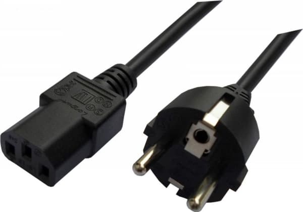 SAVIO - Strømkabel - power IEC 60320 C13 til power CEE 7/7 (hann) - 1.2 m - svart