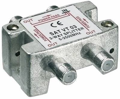 Goobay 67002, Kombiner-kabel, 2050 - 2400 MHz, Sølv, Metall, Hunkjønn/Hunkjønn, 20 dB