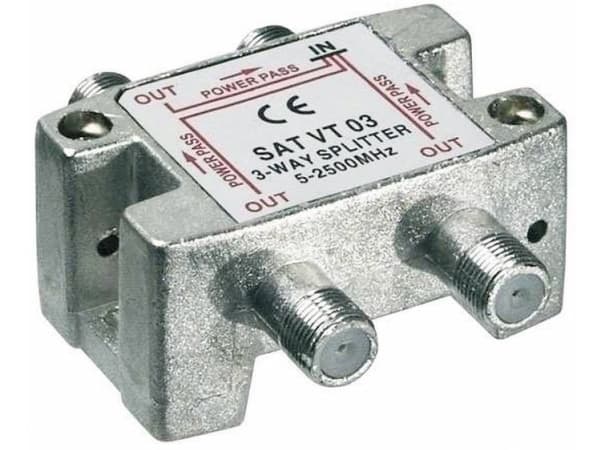 Goobay 67002, Kombiner-kabel, 2050 - 2400 MHz, Sølv, Metall, Hunkjønn/Hunkjønn, 20 dB