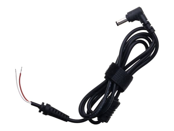 Akyga AK-SC - Strømkabel - DC jackstik 5,5 x 2,5 mm til uisoleret ledning - 1,2 m - sortti