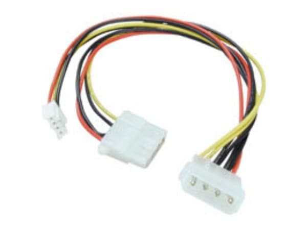 Lindy 5.25" Power Male to 5.25" & 3.5" Power Female, 0.25m