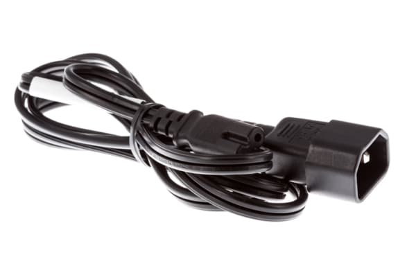 Zebra - Strømkabel - power IEC 60320 C7 til IEC 60320 C14 - 50 cm - for Zebra CC6000 Customer Concierge
