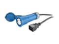 Miniatyrbilde 4 av 5: APC - Strømkabel - IEC 60320 C20 til IEC 60309 16A (hunn) - AC 230 V - 16 A - 2.5 m - svart - for P/N: AP98892F, AP98894F, AP98896F, SUVTR30KHS, SUVT