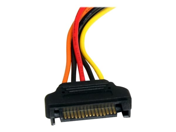 StarTech.com 12in 15 pin SATA Power Extension Cable - SATA Power Male to Female Extender - 12 Inch SATA Power Extension Cord - Strømforlengelseskabel
