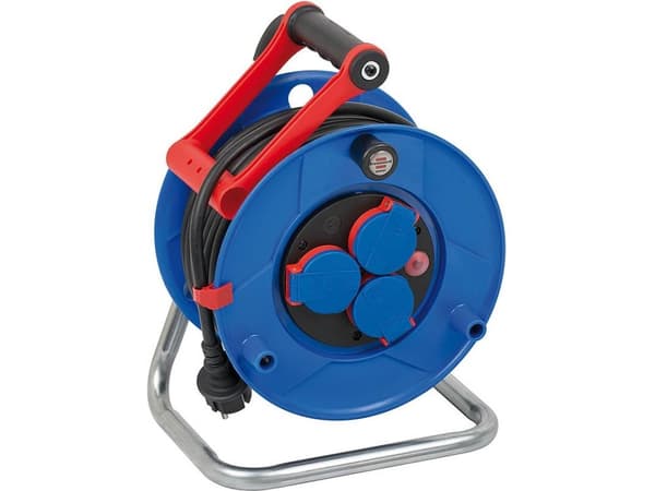 brennenstuhl Garant IP44 cable reel 25m H07RN-F 3G1,5 - Skjøteledningstrommel - utgangskontakter: 3 - 25 m kabel - svart