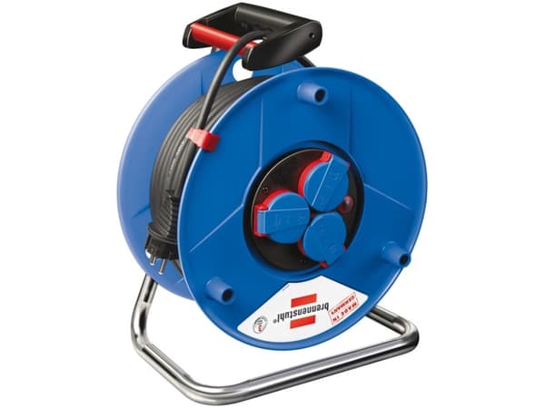 brennenstuhl Garant IP44 cable reel 25m H07RN-F 3G1,5 - Skjøteledningstrommel - utgangskontakter: 3 - 25 m kabel - svart