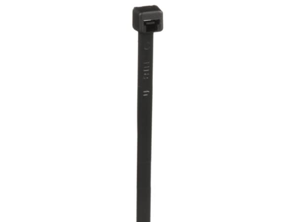 Panduit Cable Tie, 8.0"L (203mm), Intermediate, Heat Stabilized, Black, 100pc, Nylon, Sort, 203 mm