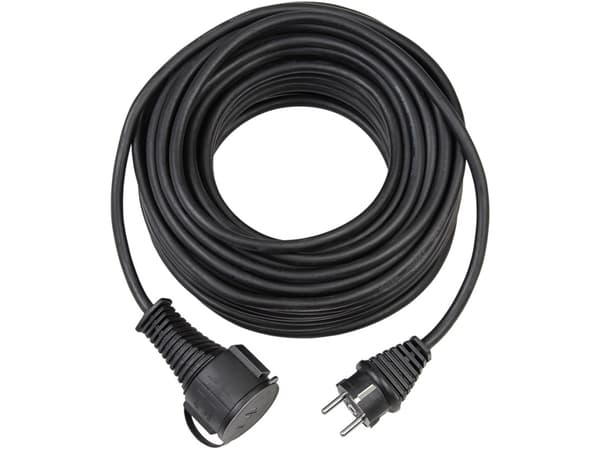 brennenstuhl Bremaxx AT-N05V3V3-F 3G1,5 - Strømforlengelseskabel - CEE 7/4 (hunn) til CEE 7/7 (hann) - AC 300/500 V - 10 m - svart - Østerrike