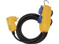 Miniatyrbilde 3 av 4: brennenstuhl RCD Protected lead IP54 with Powerblock 5m black H07RN-F 3G1.5 -