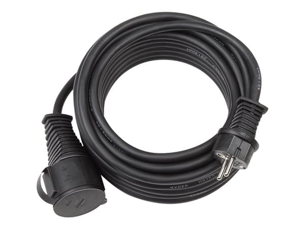 brennenstuhl H07RN-F 3G2,5 - Strømforlengelseskabel - power CEE 7/7 (hunn) til power CEE 7/7 (hann) - AC 450/750 V - 25 m - svart
