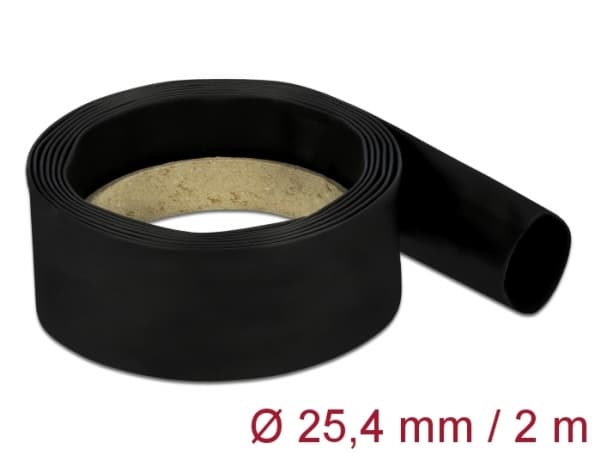 Delock - Varmekrymperør - 2 m - svart