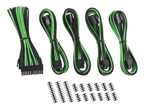 Cablemod CM-CAB-CKIT-N88KKLG-R, 0,45 m, EPS 8-pin, 2 x PCI-E (8-pin), Suora, Suora, Musta, Vihreä