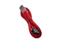 Miniatyrbilde 2 av 3: CableMod PRO ModMesh - Strømforlengelseskabel - 8-pins PCIe-strøm (hann) til 8-pins PCIe-strøm (hunn) - 45 cm - formstøpt - rød
