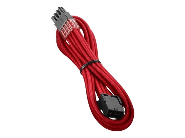 CableMod PRO ModMesh - Strømforlengelseskabel - 8-pins PCIe-strøm (hann) til 8-pins PCIe-strøm (hunn) - 45 cm - formstøpt - rød