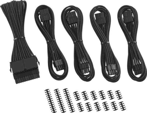 CableMod Classic ModMesh 8+8 Series Cable Extension Kit - Strømkabelsett - svart