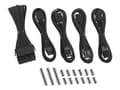 Miniatyrbilde 1 av 5: CableMod Classic ModMesh 8+8 Series Cable Extension Kit - Strømkabelsett - svart