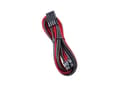 Miniatyrbilde 2 av 3: CableMod PRO ModMesh - Strømforlengelseskabel - 8-pins PCIe-strøm (hann) til 8-pins PCIe-strøm (hunn) - 45 cm - formstøpt - rød, karbon